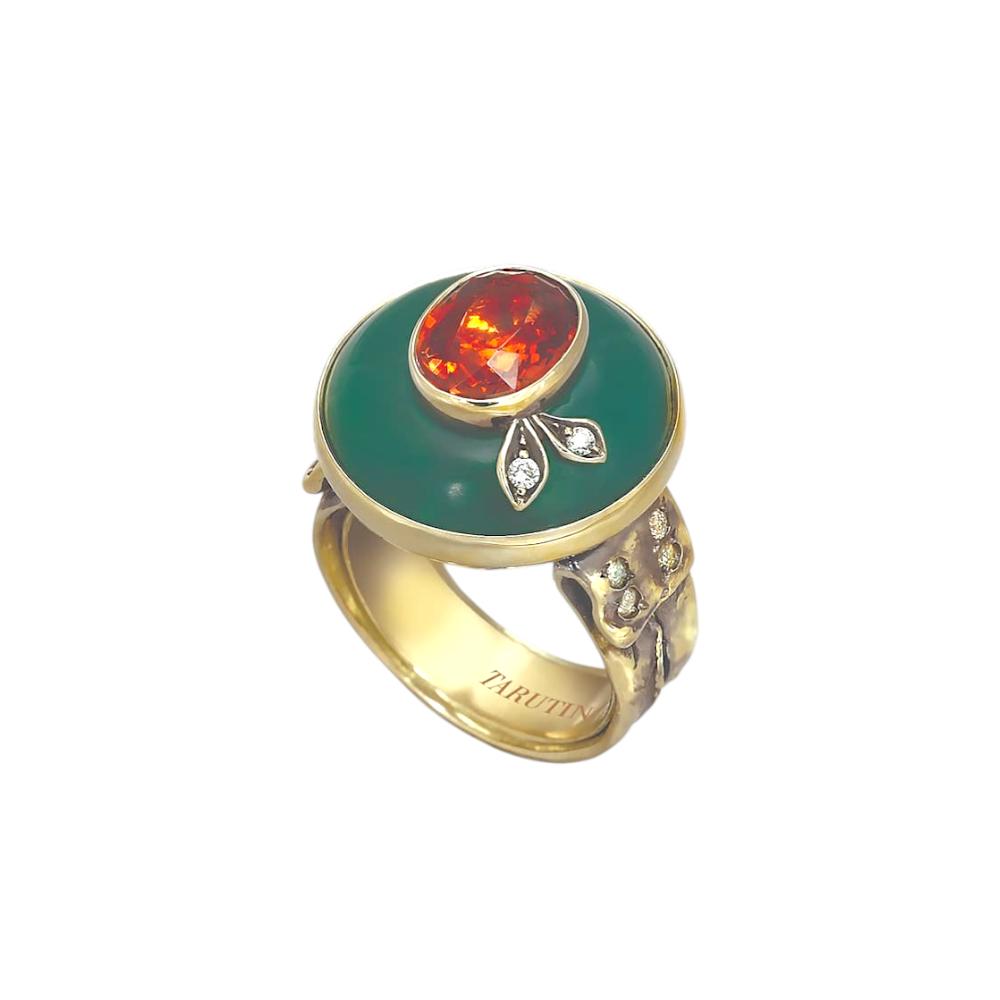 Кольцо со спессартином