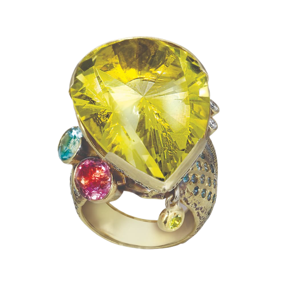 Кольцо с бериллом