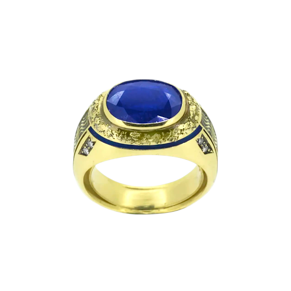 Кольцо с сапфиром