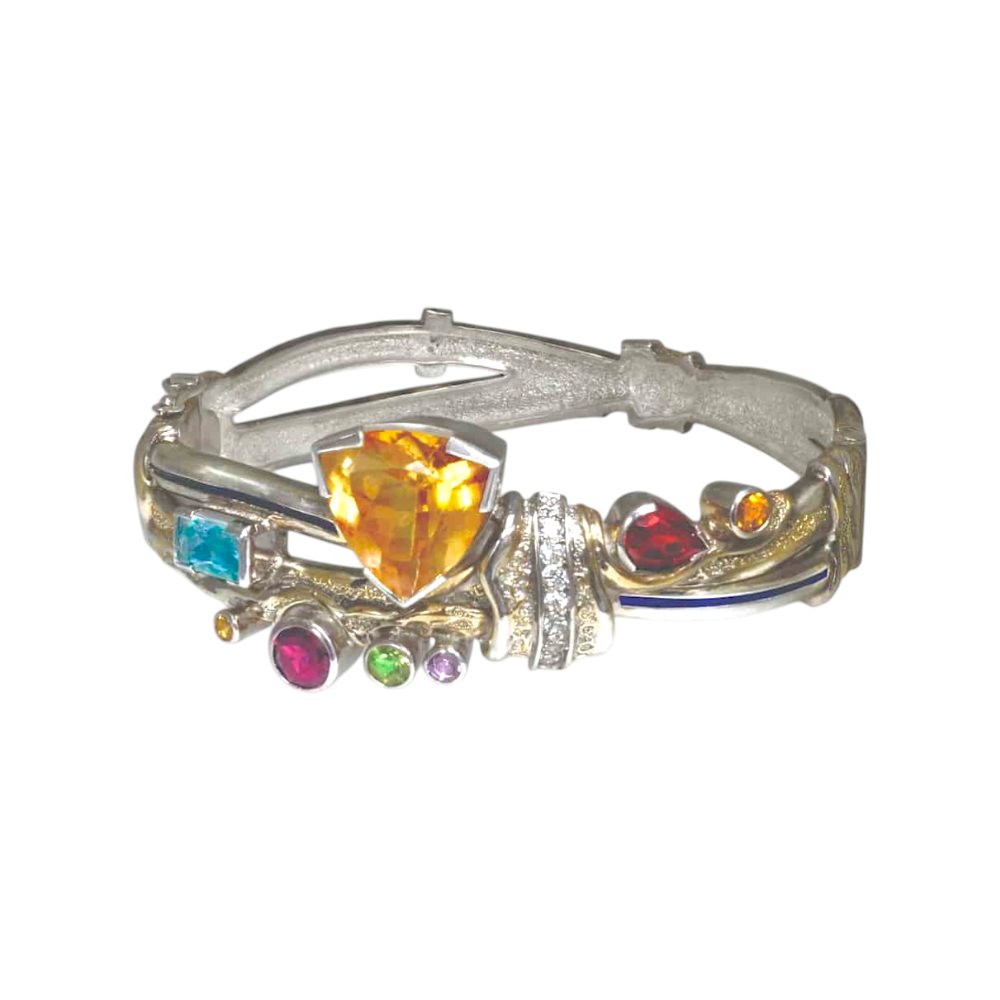 Браслет с цитрином