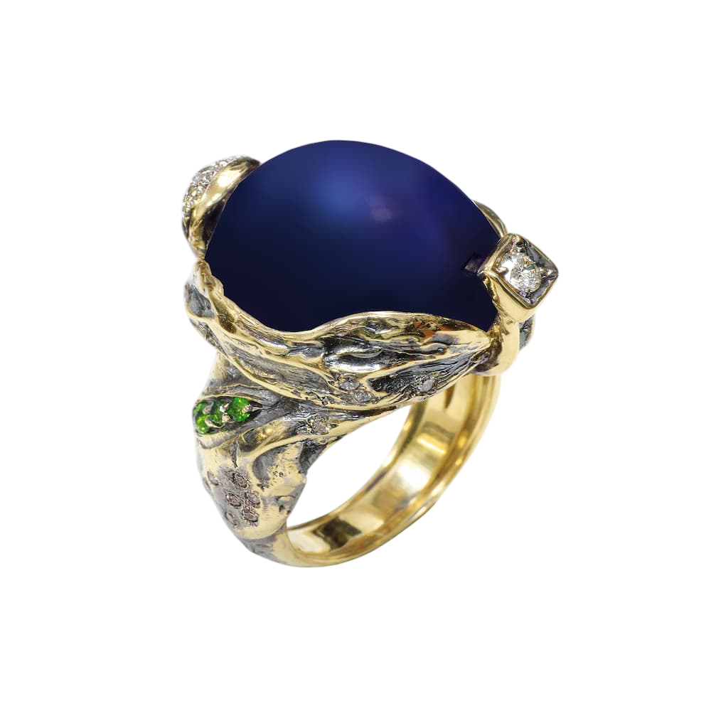 Кольцо с сапфиром