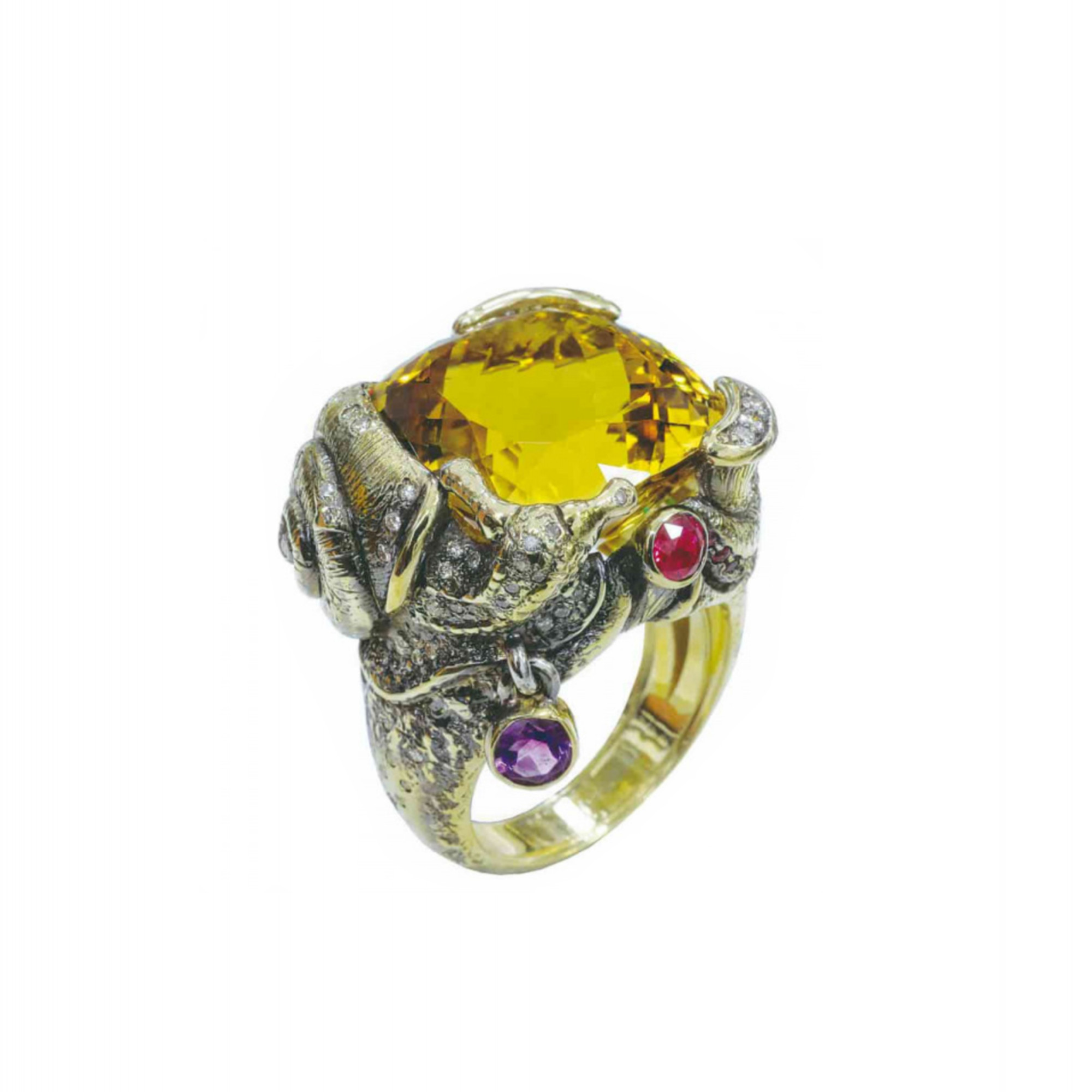 Кольцо с бериллом