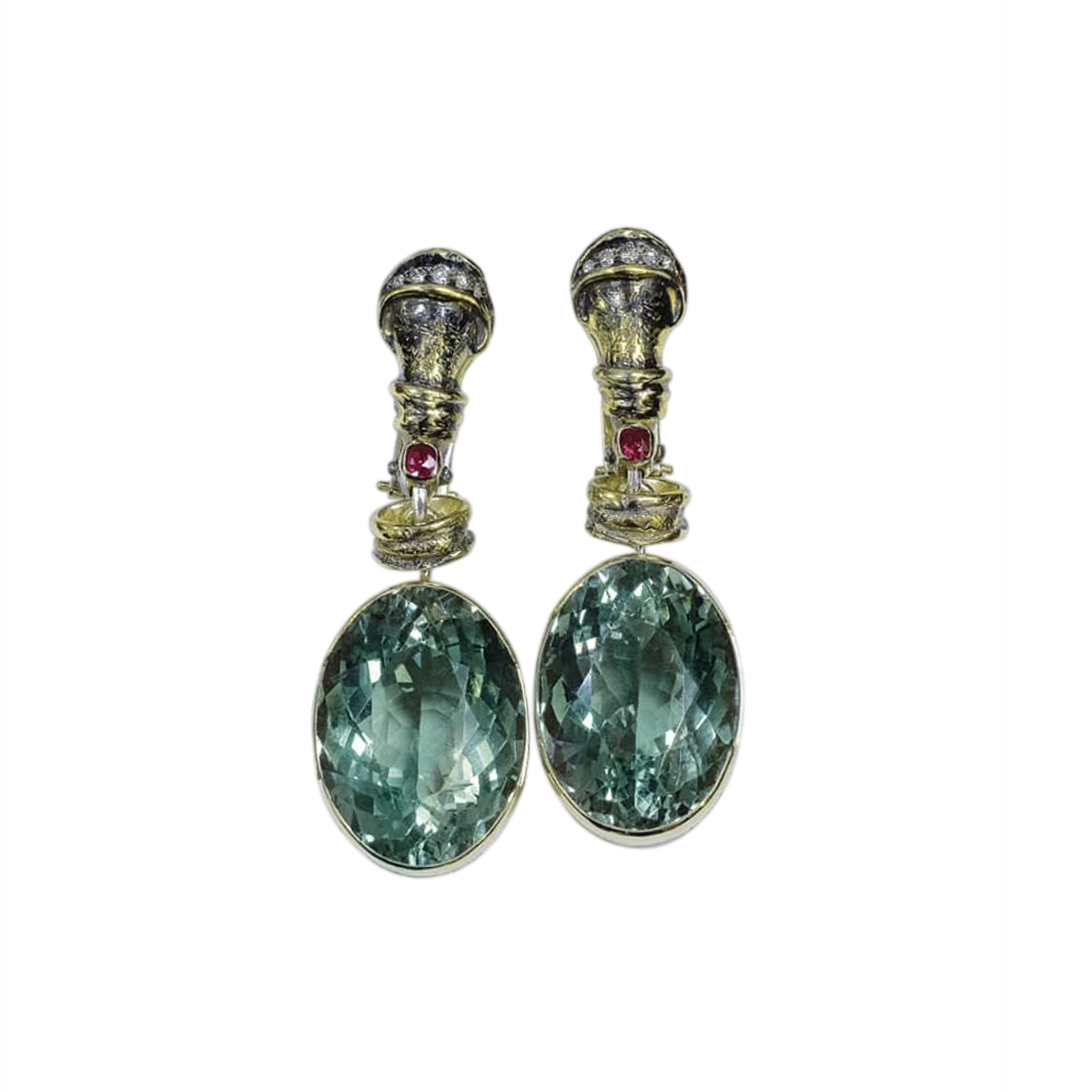 Серьги с индиголитами