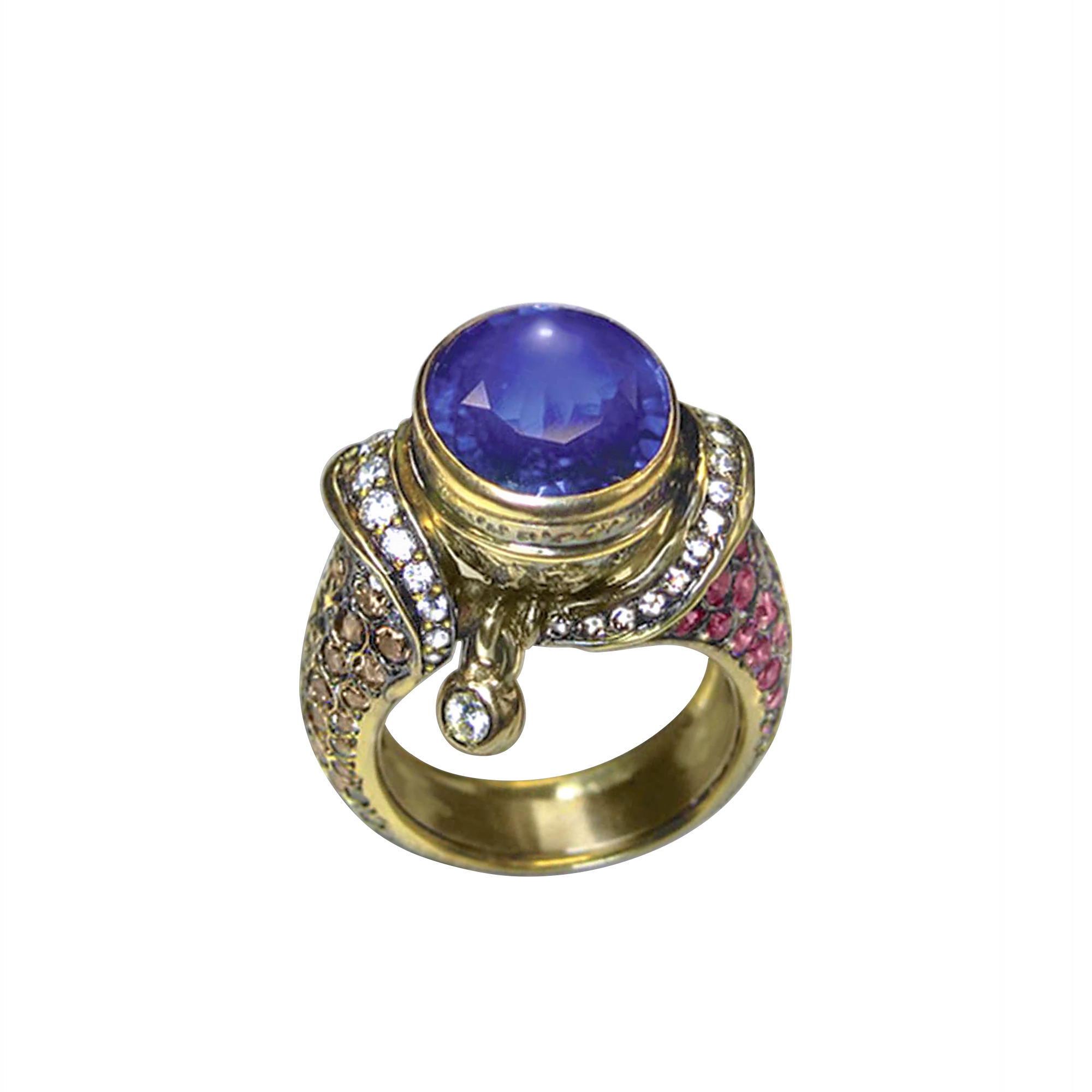 Кольцо с сапфиром