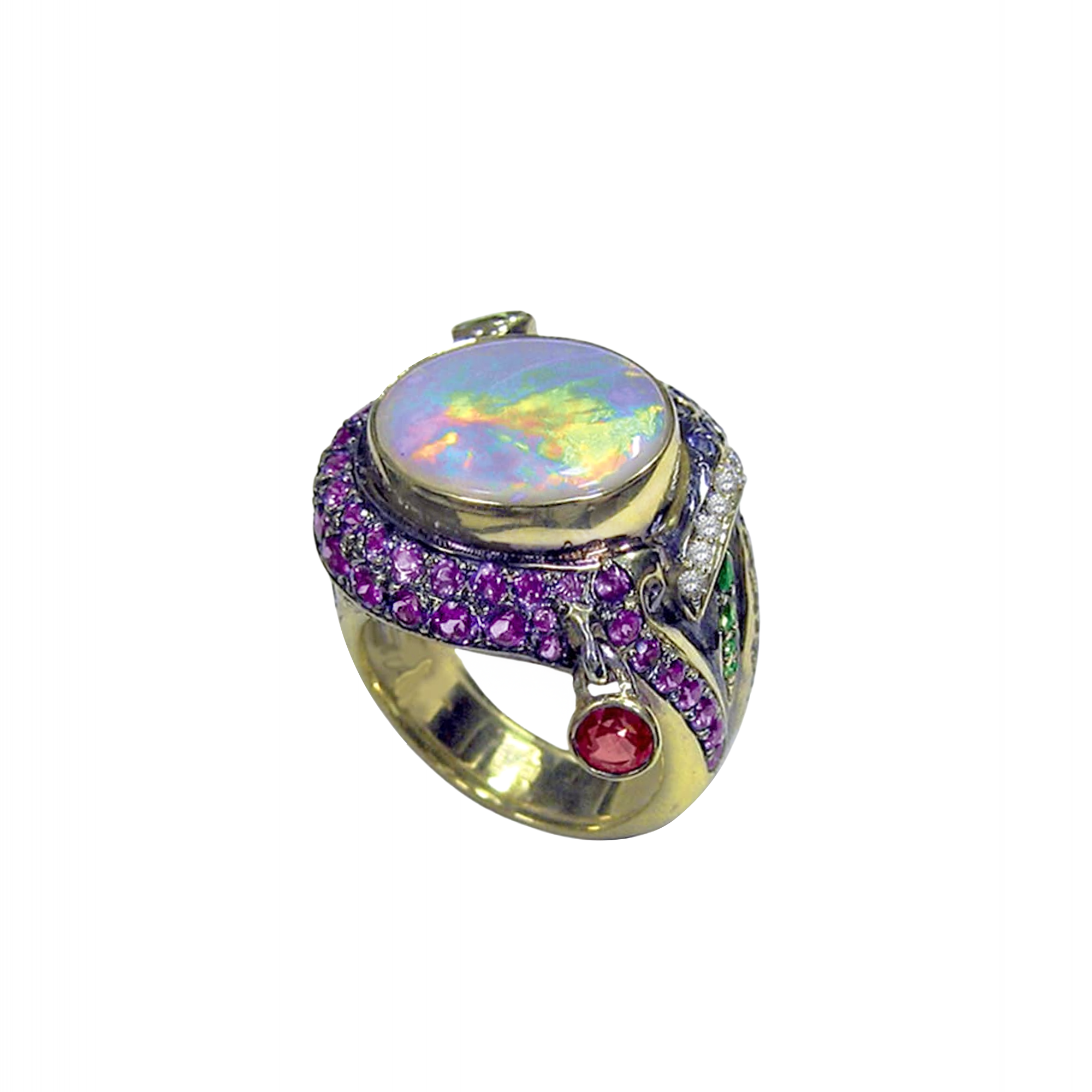 Кольцо с опалом