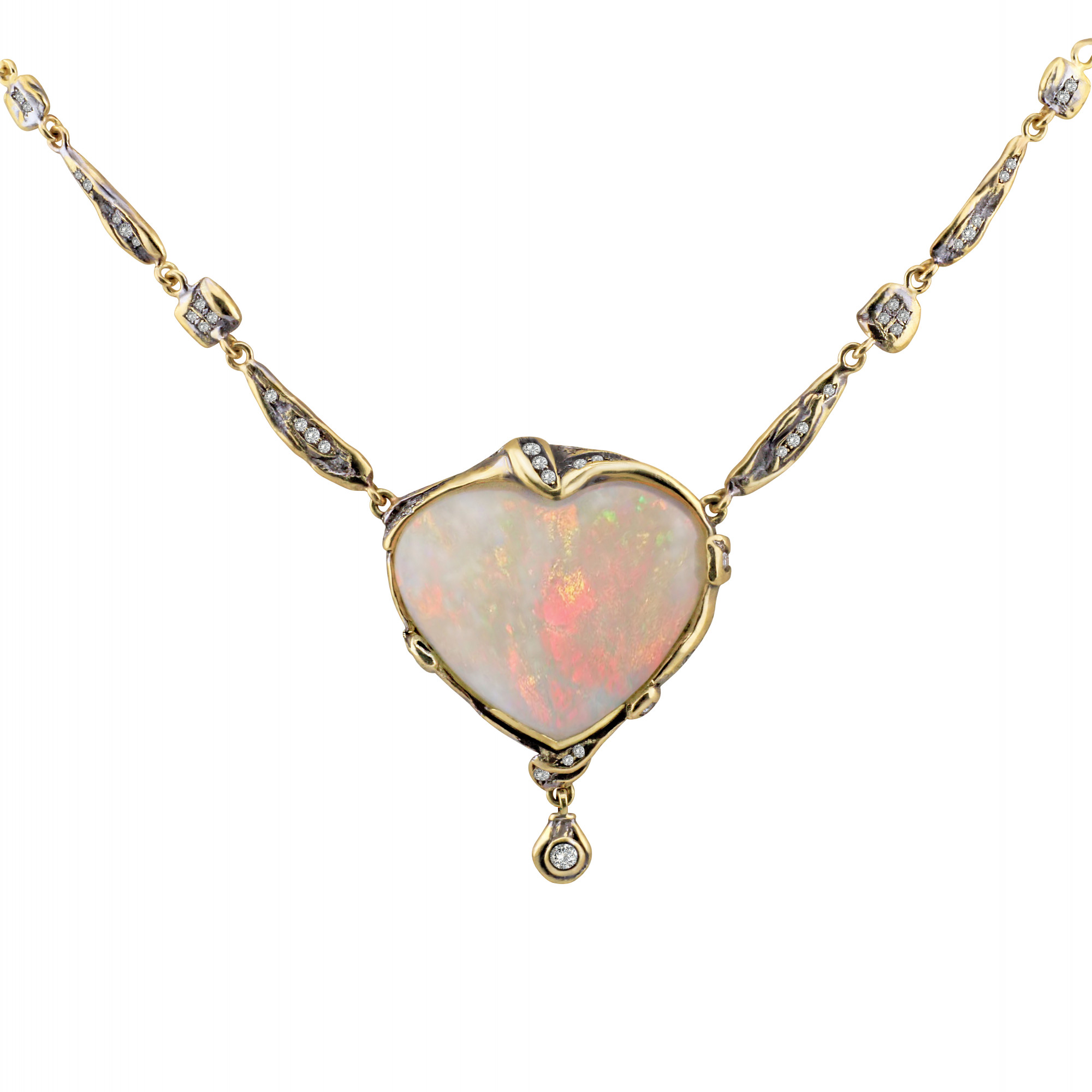 Колье с Австралийским опалом