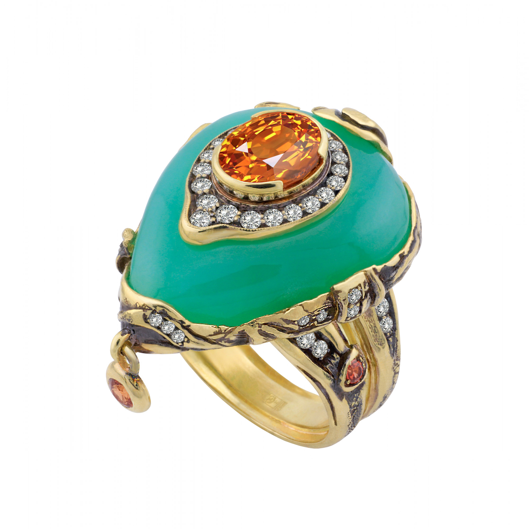 Кольцо со спессартином